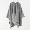 Women Shawl Scarf Solid Color Knitted Shawl Wrap Imitation Cashmere Shoulder Top Sweater Shawl Fashion Accessory