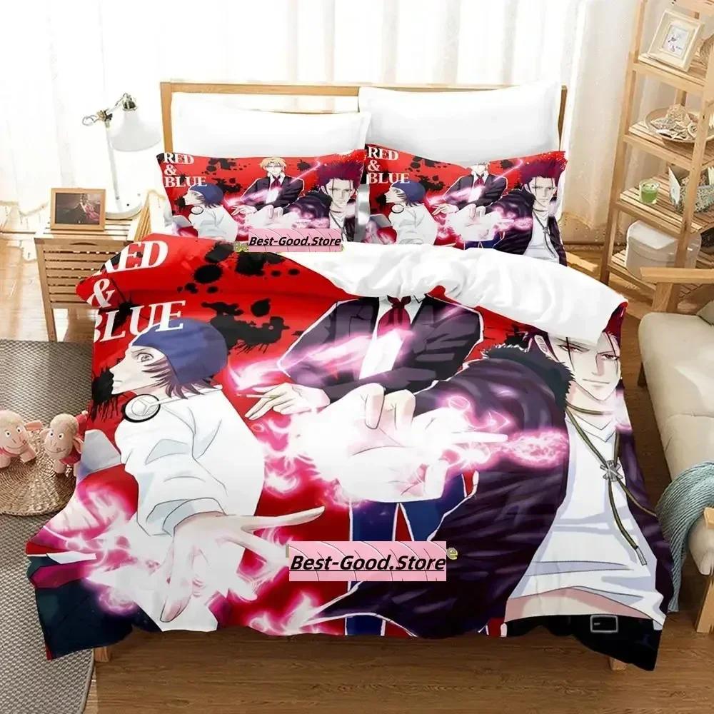 3D Nuovo K project Mikoto Suoh No Blood! Senza Osso! Niente Cenere! Set Biancheria da Letto Stampato con Federa Copripiumino Matrimoniale Queen Super King Size