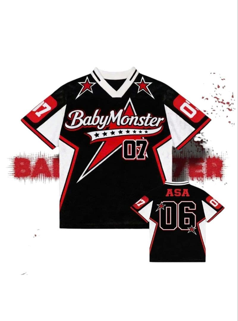 [Б/У] Футболка BABYMONSTER (Размер L / ASA) А.