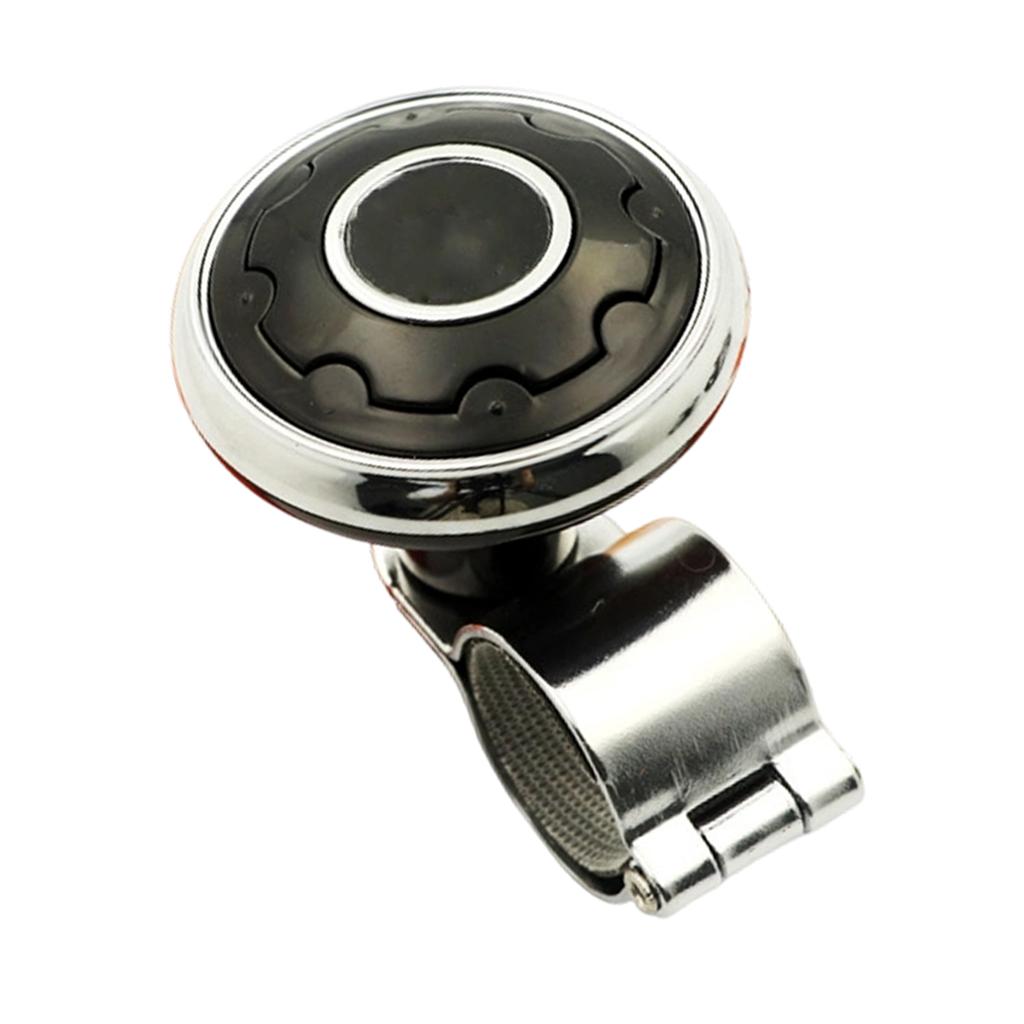 ABS Steering Wheel Spinner with Plate Rings Heavy Duty Tool for Easy Control & Enhanced Driving Experience