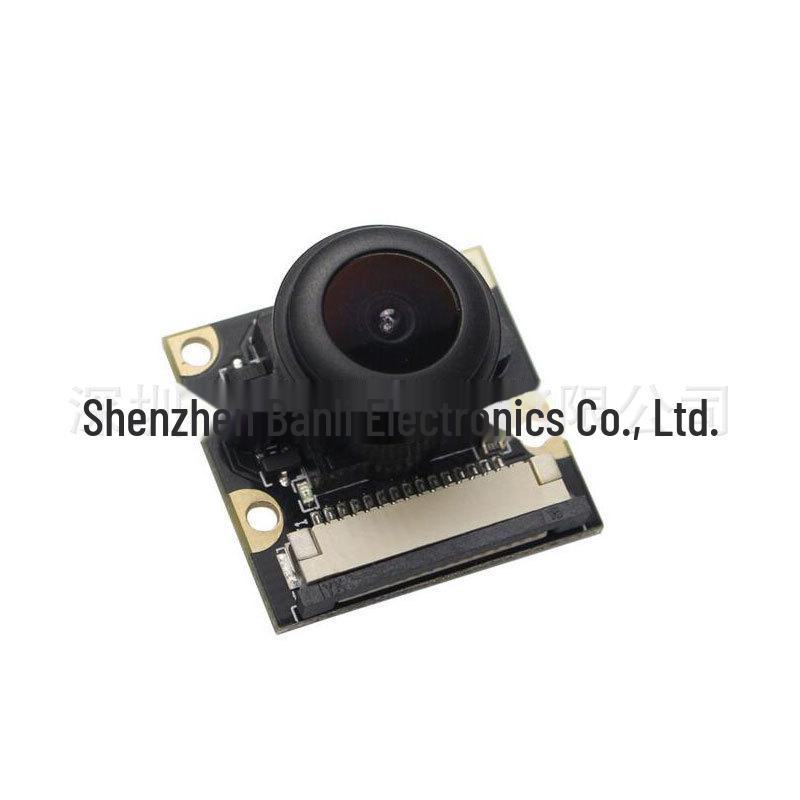 Raspberry Pi 5MP Fisheye Camera with 130° Wide-Angle, NoIR Night Vision for 3B/4B