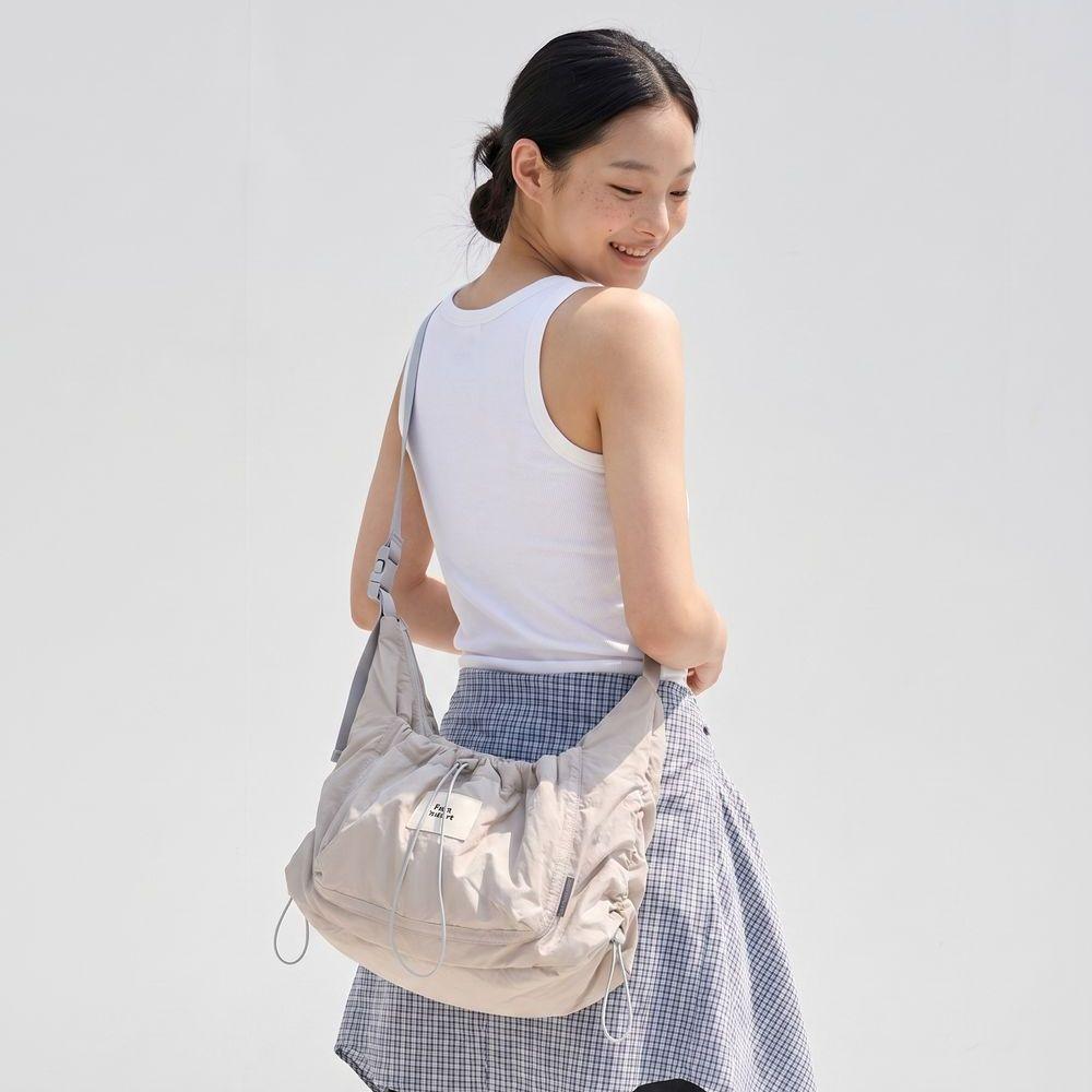 Fluit Studio Nylon Buckle Point Shirred String Crossbody Bag