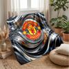 Manchester United Theme Blanket Soft Flannel Blanket Plush Throw Blanket Cozy Sofa Bed Blanket for Home Decor
