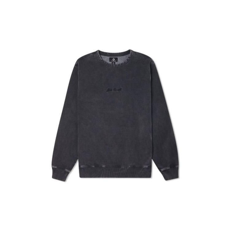 Converse Jack Purcell Sweatshirts Men's Ink Black Crew Neck Moderate Regular 10021636-A02