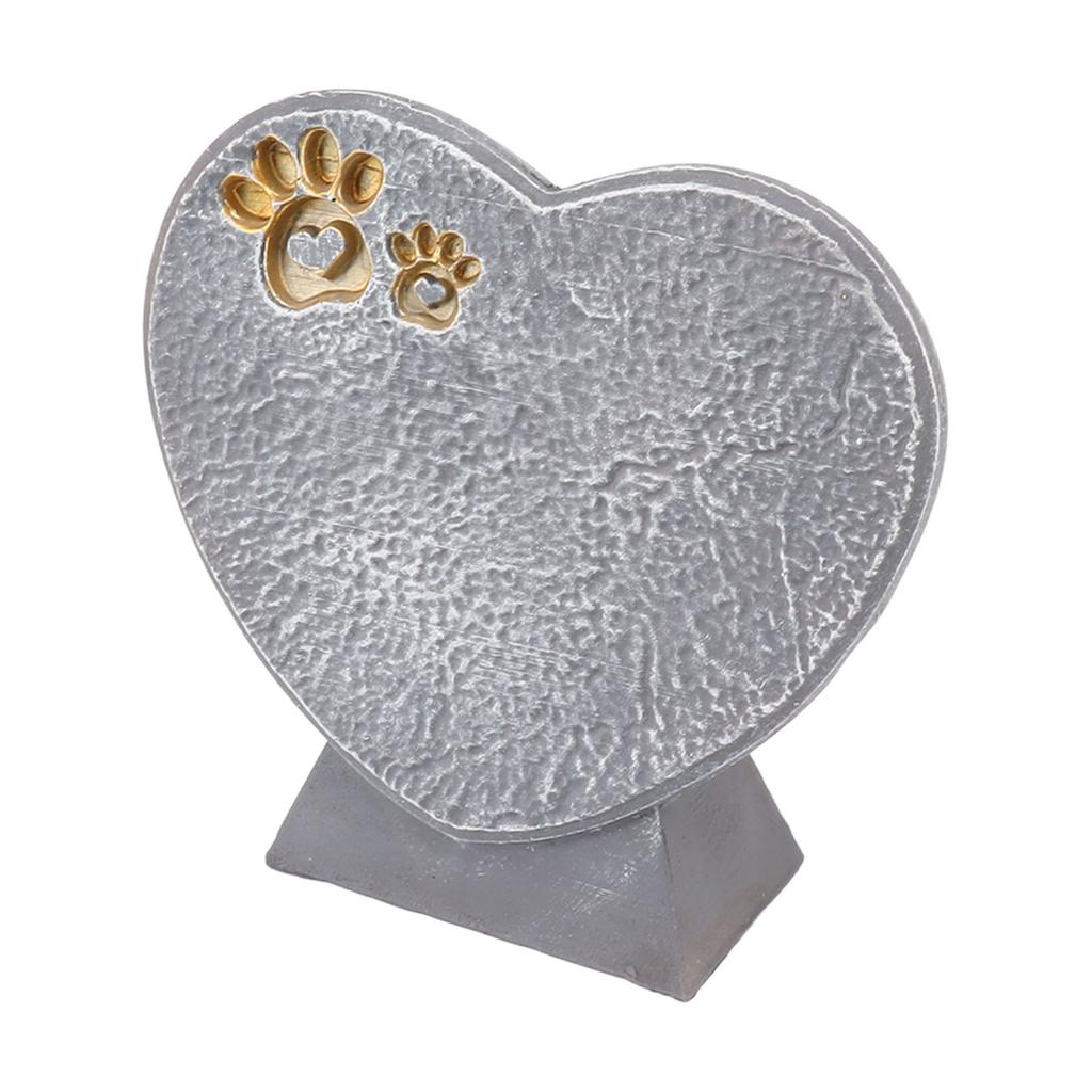 Herzförmiger Tiergrabstein DIY Harz Hunde Haustier Gedenkstein Außendekoration