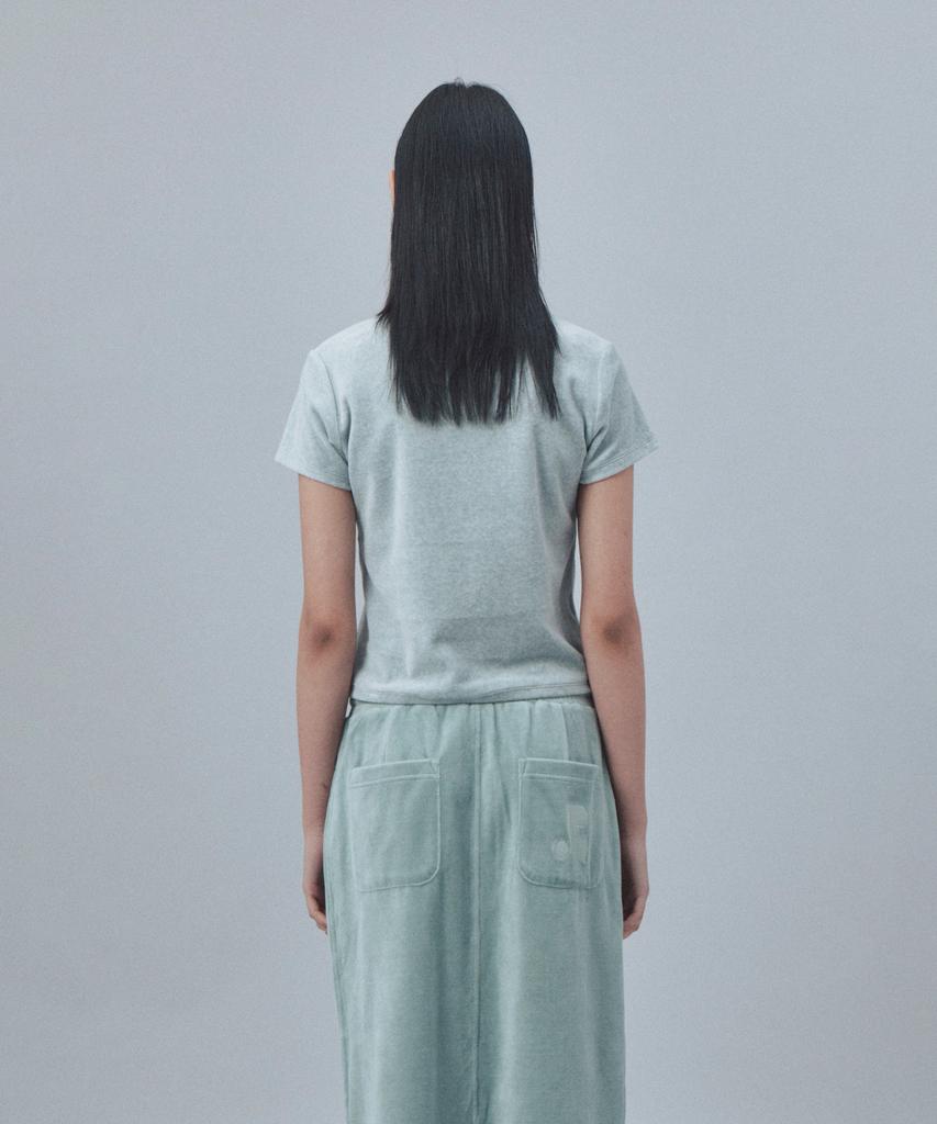 REST&RECREATION Velvet Logo T-Shirt - Mint