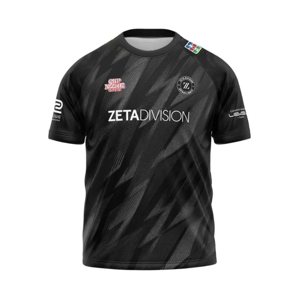 Summer Casual E-Sports Zeta Division Team Jersey Identity Short-Sleeved Tshirt Men Women Tops Oversized Quick-Drying Cloths Tees