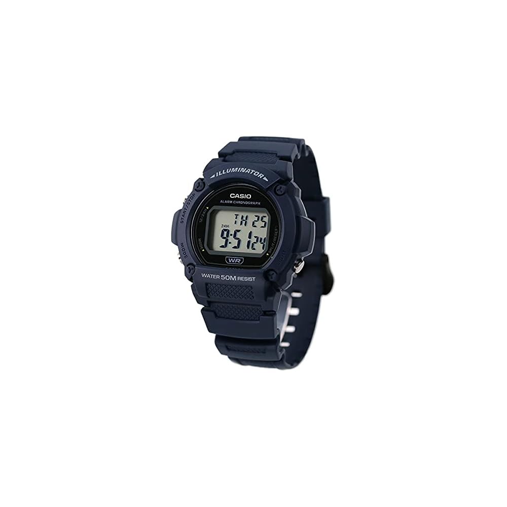 Casio Unisex Quartz Watch W-219H-2AVDF Water Resistant Digital Display Blue Band