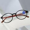 Fashion Retro Oval Frame Reading Glasses Women Anti-blue Light Eye Protection Presbyopia Eyeglasses Ultra-light Readers Eyewear