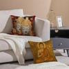 Traditional Indian BBuddhism BBuddha Cushion Cover Throw Pillow Cover Hidden Button Durable Polyester Chair Cushion