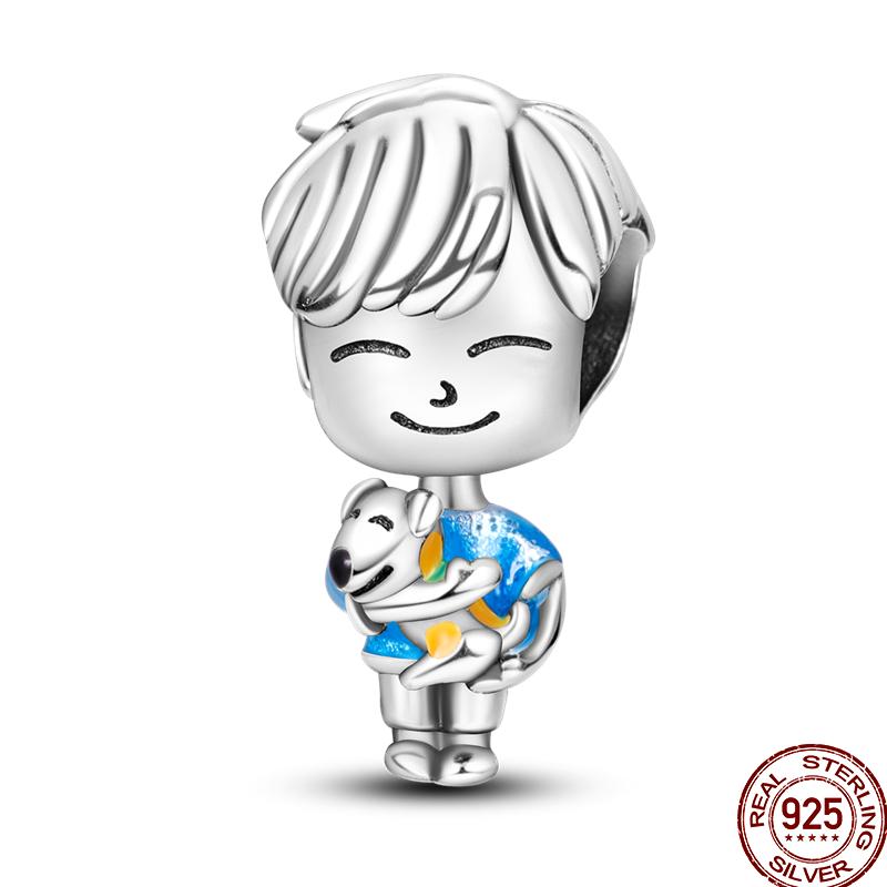 Copper Character Series Sports Cute Boys And Girls Charm Beads Suitable For 3Mm Original Bracelet Diy Jewelry