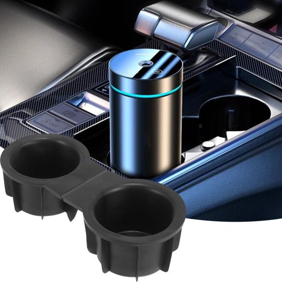 Cup Holder Insert for Ford F-150 2004-2014, Central Console Drink Cup Slot OE 217Z-7813562-AA, Spill Proof Flexible Durable Replacement
