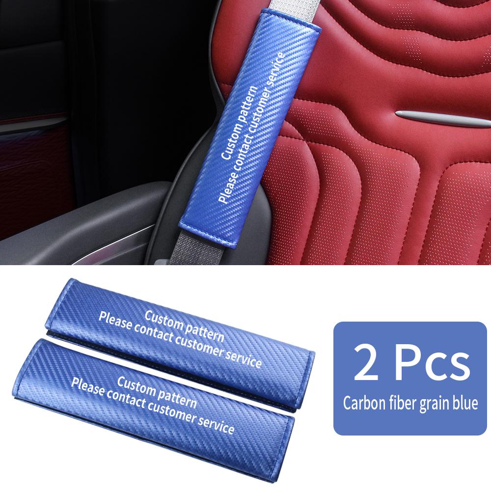2026 Hot Sticker Car Seatbelt Shoulder Protector Cover Carbon Fiber Safety Belt Shoulder Cover Padding Pad For VW Volkswagen GTI