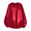 2026 Unisex Red New Year Sweater: Trendy Casual Knitwear with Round Neck for Couples