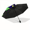 1pc Alien Space Pattern Automatic Open/Close Umbrella, Umbrella with cartoon Design, Portable Compact Umbrella for Men & Women, Good Holiday