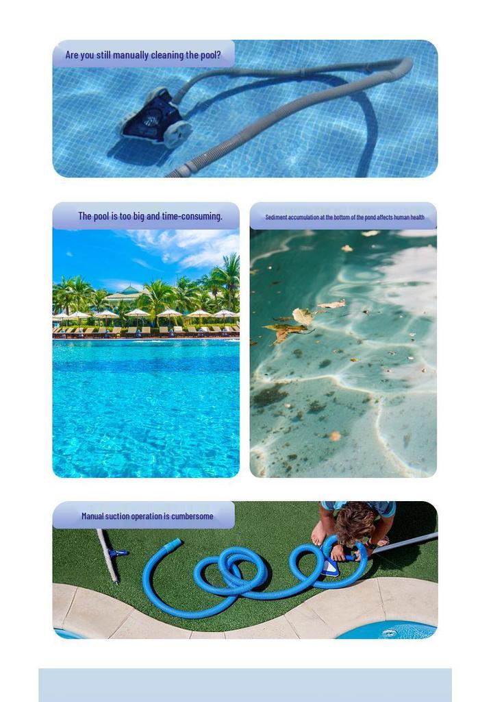 Wireless Automatic Underwater Vacuum Cleaner for Pools and Fish Ponds