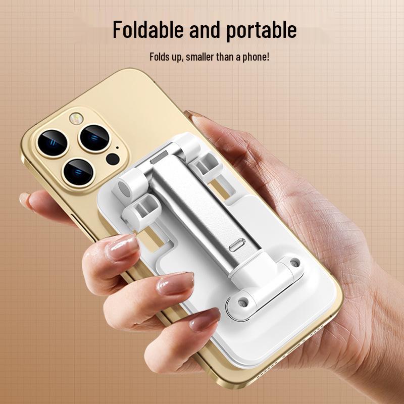 Adjustable Telescopic Desktop Phone & Tablet Holder, Foldable, Portable, Multi-functional, with Custom Logo Option