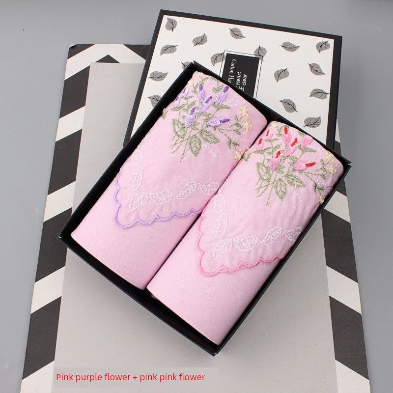 Embroidered Portable Fresh Handkerchief