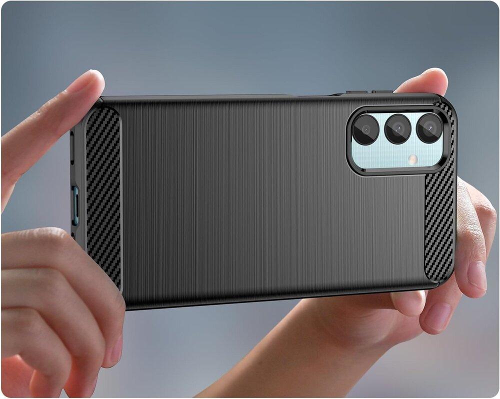 Case for Samsung Galaxy M15 5G, Carbon, Black