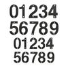Stainless Steel House Number Rust Resistant Address Numbers Set Clear Visibility Door Numbers Plate Set for Outdoor Use