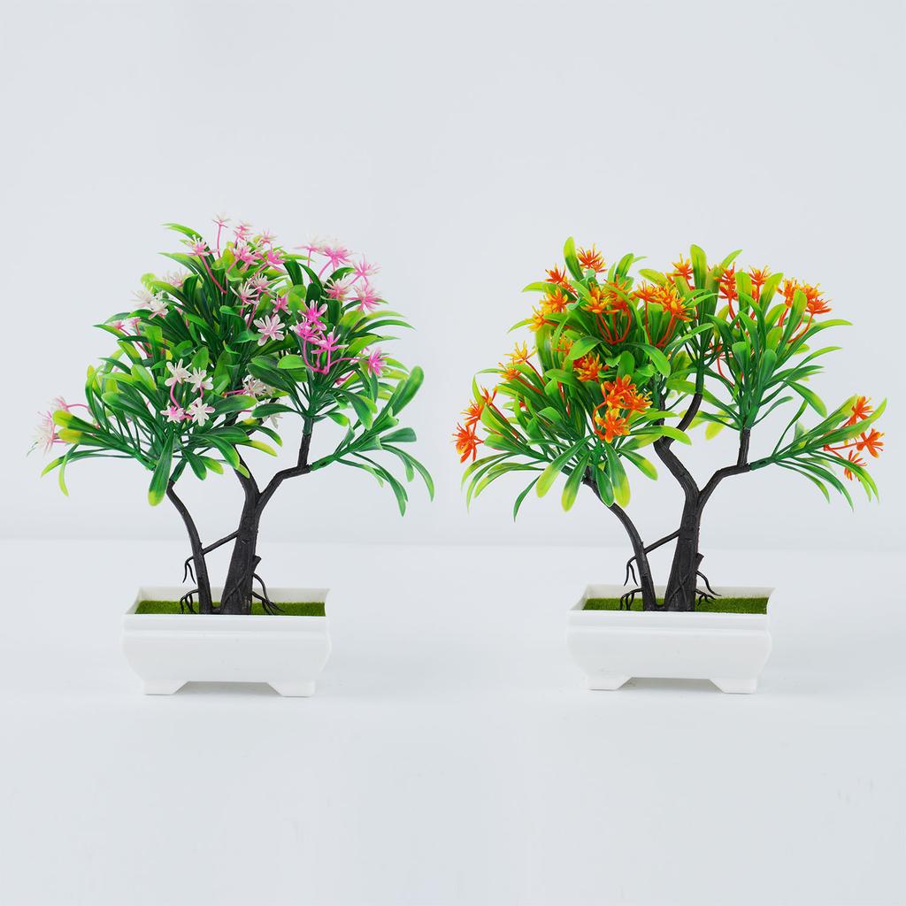 Künstliche Pflanzen Bonsai Kleiner Baum Topf Kunstpflanze Blumen Topfpflanzen Ornamente für Zuhause Zimmer Hotel Garten Tisch Offizielle Dekoration