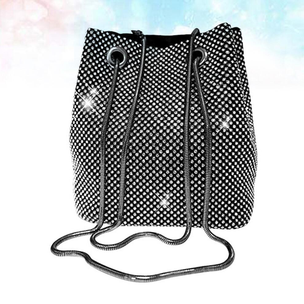 Crossbody Bag Sequined Bucket Bag Rhinestone Clutches For Women