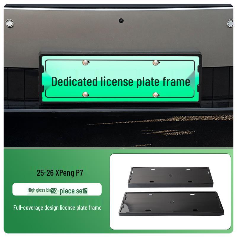 XPeng P7 Kennzeichenhalter, Vollschutzrahmen für Elektrofahrzeuge