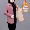 Women's Lambswool Fleece Short Jacket: Spring & Autumn Plus Size Loose Fit