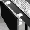 Space Saving Heavy Duty Foldable Desktop Bracket Punch Free Desk Extension for Organized Office Home