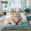 Home Living Luxus 3D-Bettwäscheset mit Katzenmotiv, Bettbezug-Set, Kissenbezug, Kinderbettwäsche-Set, Queen- und King-Size-Größe EU/US/AU/UK