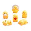 6Pcs/set Cartoon Chick Animal Miniatures Resin Ornaments Fairy Garden Decoration Moss Terrarium Micro Landscape