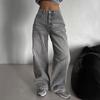 Damen Retro High-Waist Wide-Leg Jeans – Frühling/Herbst Modetrend