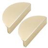 2PCS Handles 80mmx37mmx20mm Brass Gold Drawer Handle