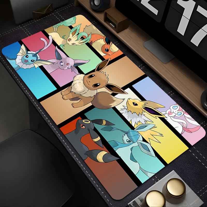 Gaming Mouse Pad XXL Pokemon Computer Mousepad Desk Mat Big Anime Carpet Keyboard Gamer Esports Players Accessories Table Pad