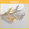 Alloy Female Keel Spine Earrings With Electroplating Punk Style Piercing No