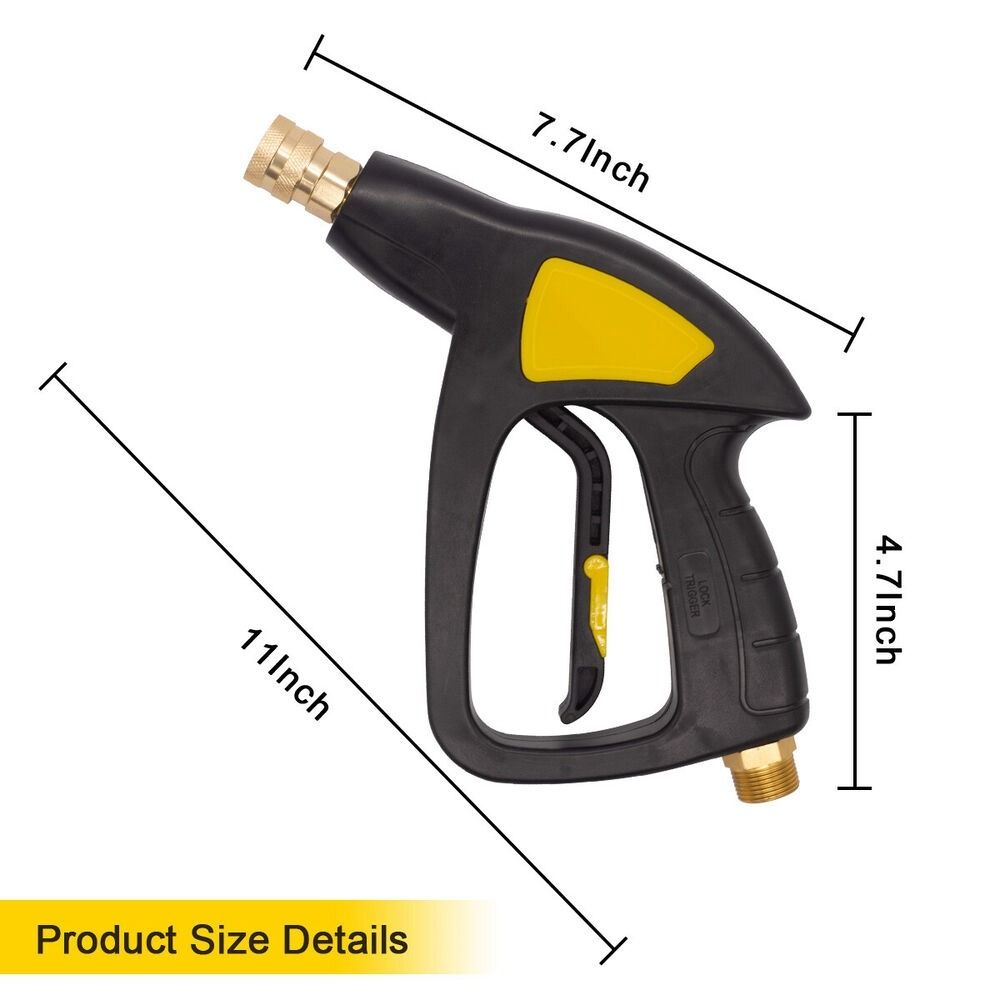 New M22 Socket Washer Spray Gun High Pressure 5 Nozzle Snow Foam Gun Adjustable Car Washer Spray Nozzle Car