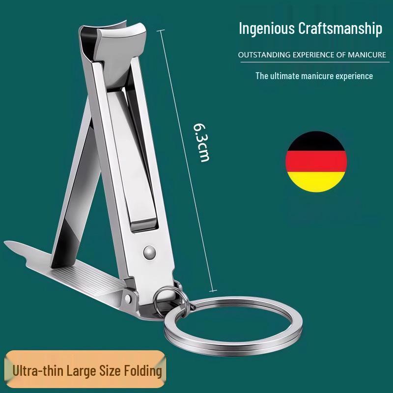 Ultra-Thin Folding Nail Clippers: Convenient Multifunctional Manicure Tool