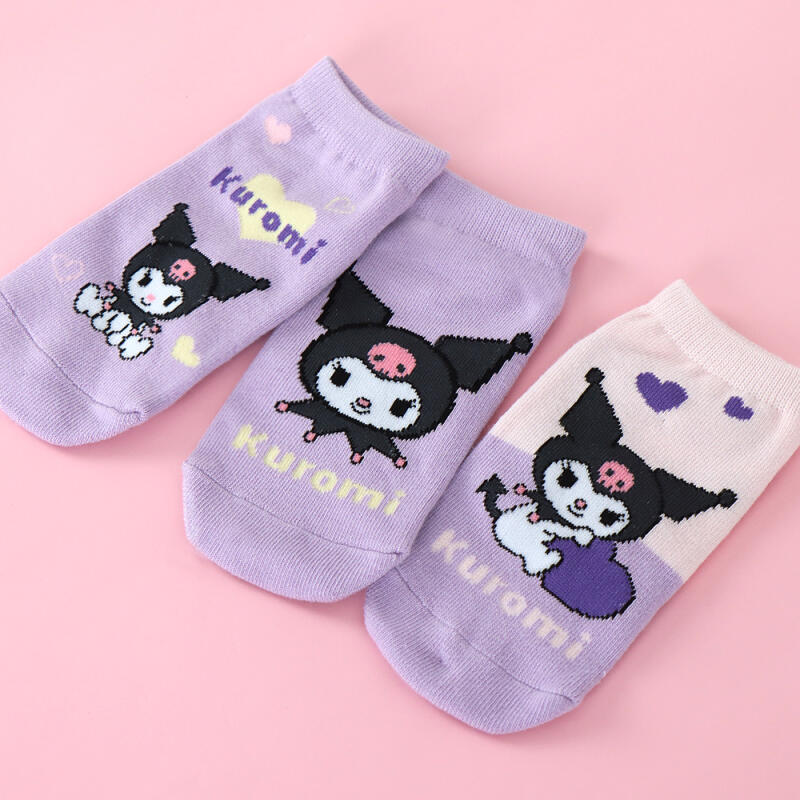 Kuromi Heart Children's Shorts 3-Piece Set