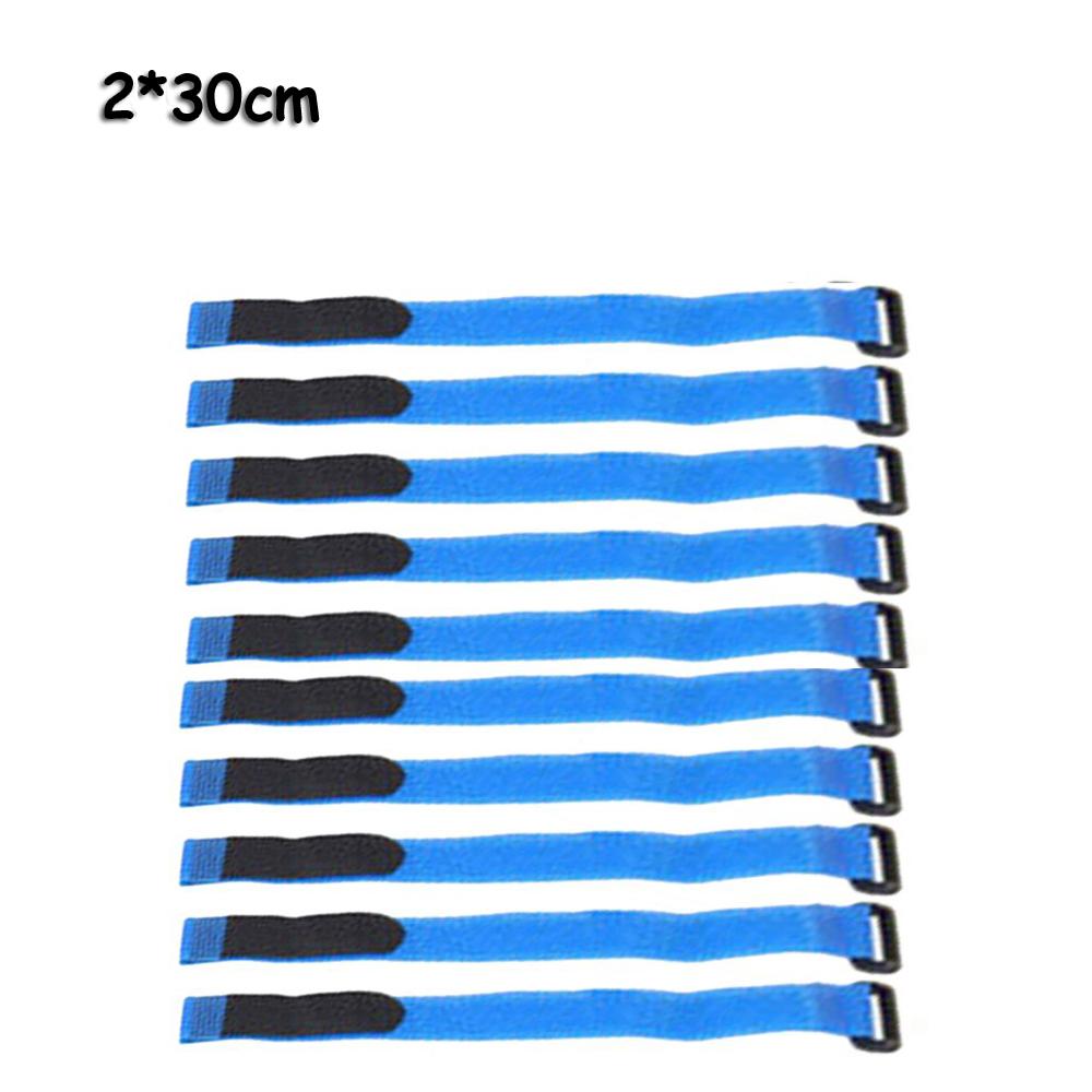 10 PCs 20*500mm Nylon Hook&Loop Strap Cable Multil Purpose Self-adhesive Bike Tie Bicycle Strap Reusable Fastening Cable Ties
