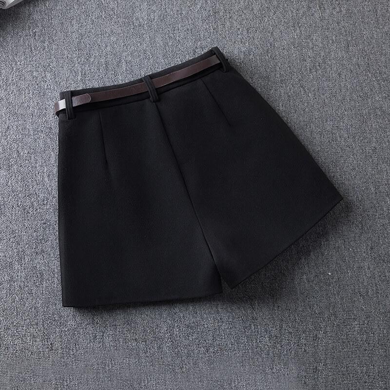 Sibaishi Women's High-Waisted Wide-Leg Casual Shorts
