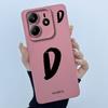 For Xiaomi Redmi Note 14 5G Cover Case Lucky Initial Letter Couple Silicone Soft Matte Phone Bumper for Redmi Note14 5G Casing