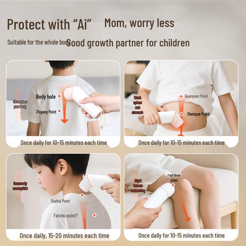 Ai Xiu Tang Bianstone Moxibustion Guasha Tool CN plug (adapter included)