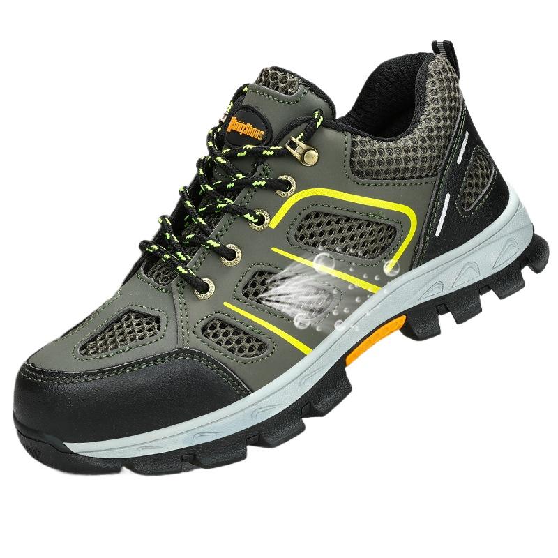 Anti-smashing and Anti-piercing Labor Insurance Shoes, Durable Steel Baotou Construction Site Protective Steel Plate Work Shoes