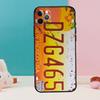 Retro Funny License Plate Phone Case For iPhone 17 Air 16 14 13 12 11 15 Pro Max 12 13 mini 15 16 Plus 16e Cover Coque