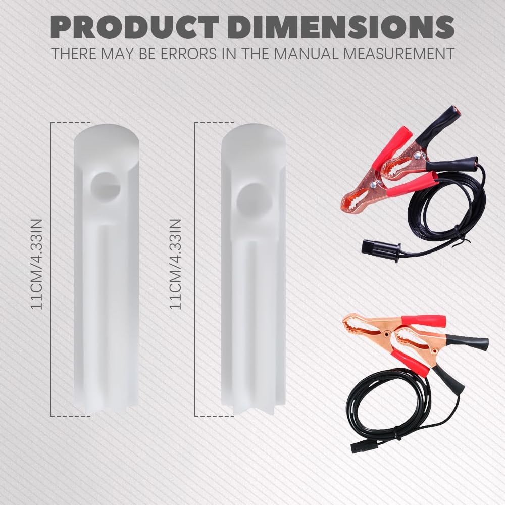 4Pcs Fuel Injector Cleaner Kit, Universal Fuel Injector Flush Cleaner Adapter DIY Cleaning Tool Kit With Test Lead, For Car Fuel Injector Tester Fuel