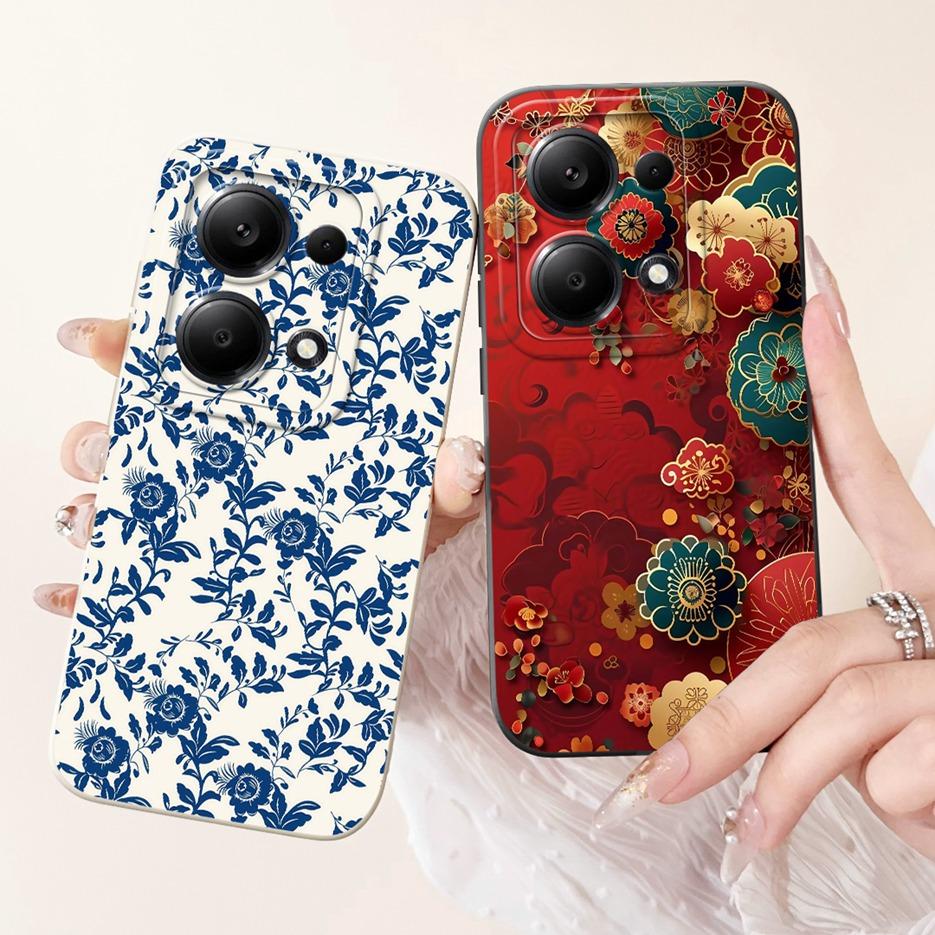 For Xiaomi Redmi Note 13 4G Case Note13 Pro Cute Fashion Candy Painted Cover Soft TPU Phone Case For Redmi Note 13 Pro Plus Bags