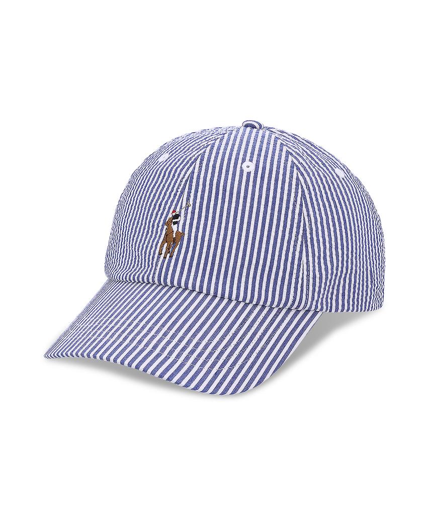 POLO RALPH LAUREN Seersucker Ball Cap - Blue
