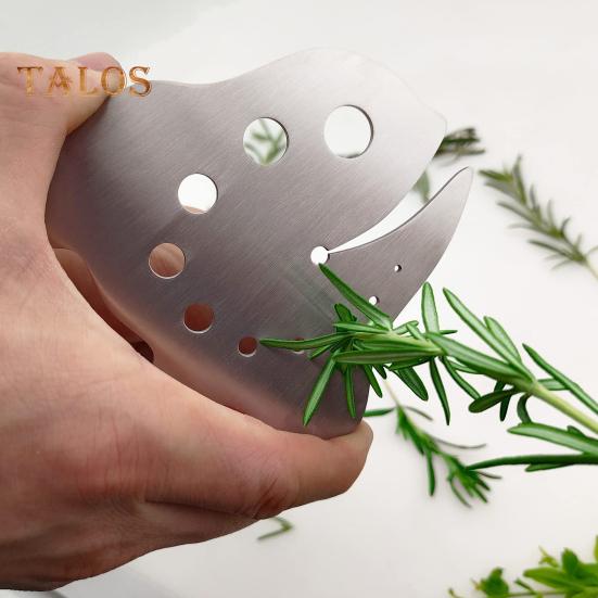 

1/2/3/4 шт. 11-отверстий инструмент для удаления травы прочный нержавеющая сталь в форме рыбы листовая капуста мангольд овощной инструмент для удаления стеблей разделитель для кухни 1pc