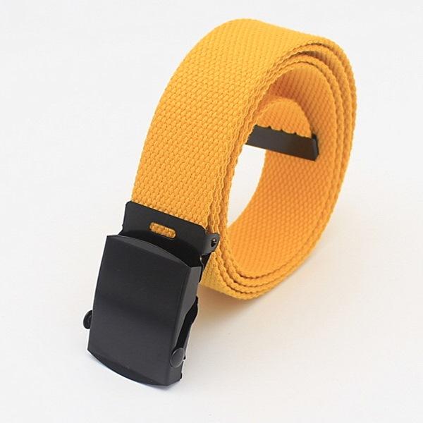 Ceinture Femme Toile Jeans Décorative Boucle Automatique Ceinture en Tissu Ceinture Femme