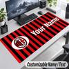 AC Milan Personalized Large Mouse Pad Custom Name Text Extended Desk Mat Gaming Mousepad